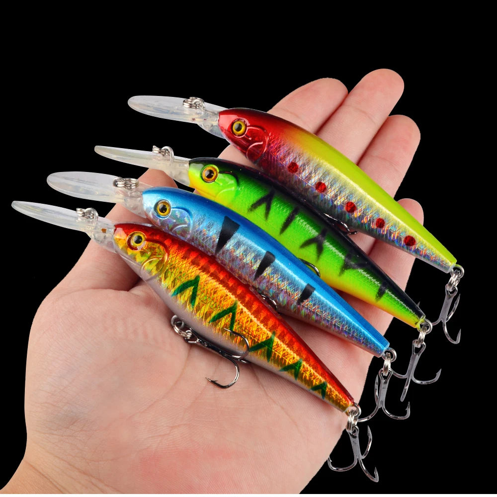 LINGYUE Crankbait Fishing lure Bass, Pike Bait 10+ variants 11cm/10.5g Jerkbait Deep Swim Artificial lure