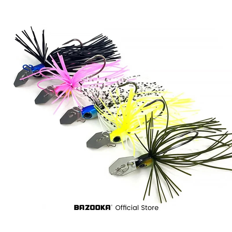 Bazooka Spinnerbait 30+ colors/ variants  13g 18g Fishing Lure, Metal Buzzbait Swimbait For Bass, Pike
