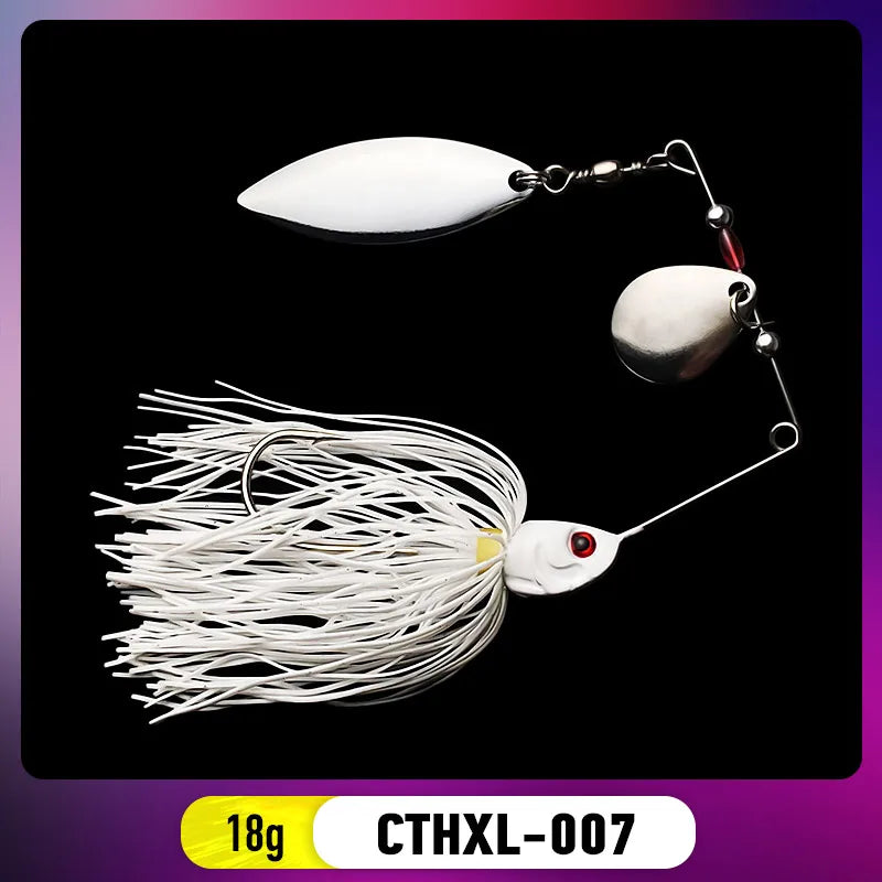 Bazooka Spinnerbait 30+ colors/ variants  13g 18g Fishing Lure, Metal Buzzbait Swimbait For Bass, Pike