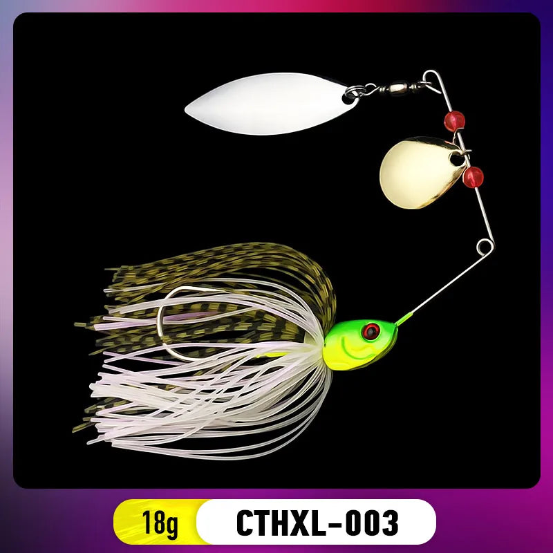 Bazooka Spinnerbait 30+ colors/ variants  13g 18g Fishing Lure, Metal Buzzbait Swimbait For Bass, Pike