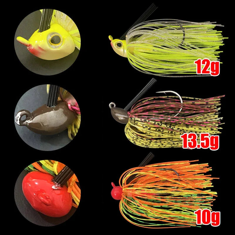 Bazooka Spinnerbait 30+ colors/ variants  13g 18g Fishing Lure, Metal Buzzbait Swimbait For Bass, Pike
