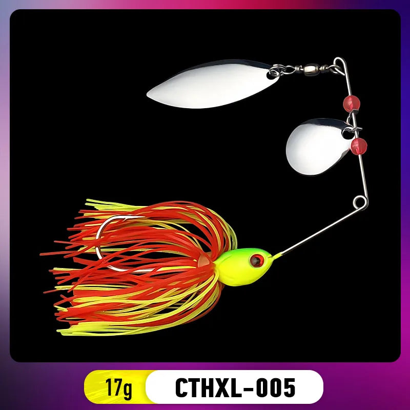 Bazooka Spinnerbait 30+ colors/ variants  13g 18g Fishing Lure, Metal Buzzbait Swimbait For Bass, Pike