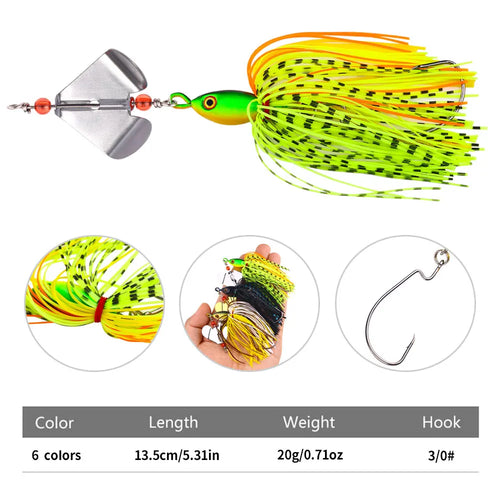 Chatter bait/ Spinner bait for bass pike walleye 10+ colors 14cm/20g