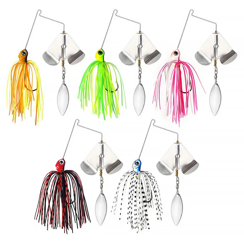Bazooka Spinnerbait 30+ colors/ variants  13g 18g Fishing Lure, Metal Buzzbait Swimbait For Bass, Pike